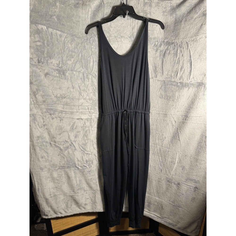 Backcountry Black Sleeveless Jersey Knit Jogger Jumpsuit Women's‎ Size M